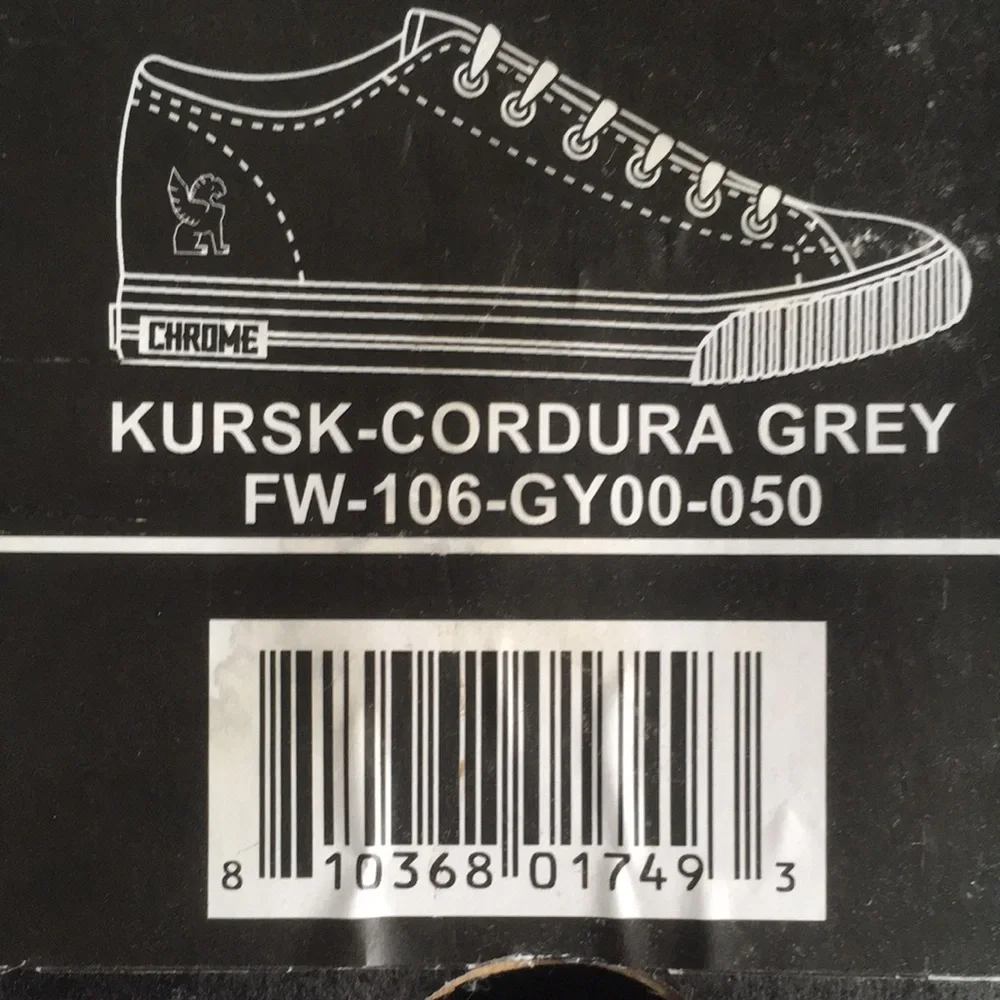 W’s: 6.5, M’s: 5 •Chrome Industries• Kursk-Cordura Grey Red Sole Cycling Sneaks - Picture 10 of 10